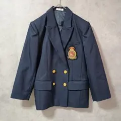 【キッズ140】紺ブレ/ダブル/ブレザー/ジャケット/金ボタン/発表/フォーマル