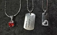 ジルコニア他 素敵な ペンダント ネックレス 3点まとめ売り #1581-92