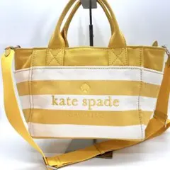 【美品】kate spade ケイトスペード　ジェット キャンバススモールトート
