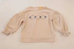 moimoln モイモルン アーチフラワートップス 長袖 100cm