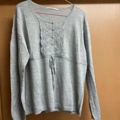 ❤️値下げしました❤️mint breeze 薄手ニットチュニック4L 訳あり