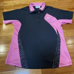 YONEX ポロシャツ レディース Lサイズ ピンク ブラック