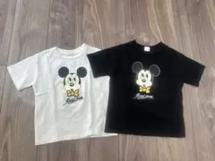 リトシー ミッキー 半袖 Tシャツ2枚セット ホワイト ブラック 90 美品