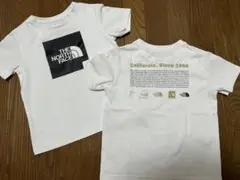 THE NORTH FACE ホワイト Tシャツ キッズ 2枚セット120cm