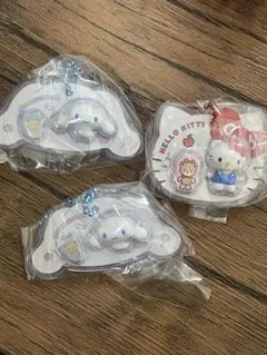サンリオ パッケージチャーム＆チョコボーロ シナモロール キティ 3点