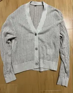 UNIQLO リブ編み 長袖カーディガン M