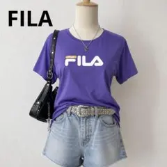 FILA ロゴTシャツ 紫 M ユニセックス メンズM レディース 半袖 Y2Kのサムネイル