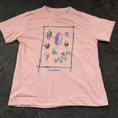 mont-bell Tシャツ ピンク　木の実 120センチのサムネイル