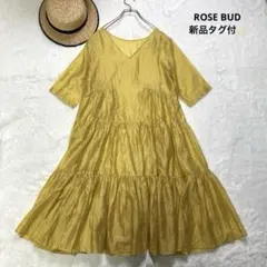新品タグ付✨ ROSE BUD ティアード　ワンピース