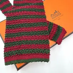 HERMES エルメス ニットタイ シルク100% H刺繍 茶ブラウン HERMES エルメス ニットタイ シルク100% H刺繍 茶ブラウン - メルカリ