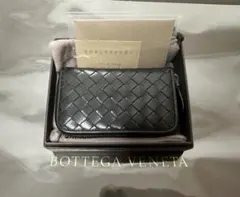 【美品】ボッテガヴェネタ イントレチャートコインケース/カーフ/黒/3️⃣✨✨✨