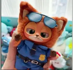 MINISO ズートピア Zootopia ぬいぐるみキーチェーン　ニック警察官