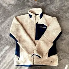 Columbia フリースジャケット クリーム/ネイビー