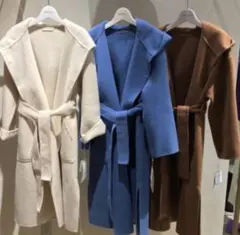 美品✨ ミラオーウェン　ベルテッド　ダブルフェイス　リバーコート　コート　フード