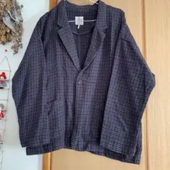 sm2 グレー系チェック柄テーラードジャケット