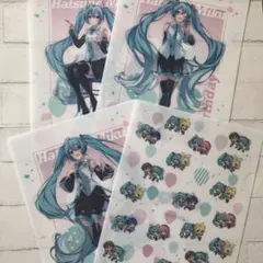 初音ミク　ローソン　クリアファイル　4種セット