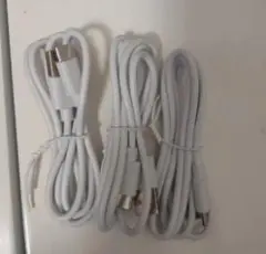 ホワイトUSB-C充電ケーブル 3本セット