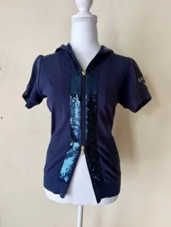 新品⭐︎Callaway フード付きネイビー半袖セーター　パーカー