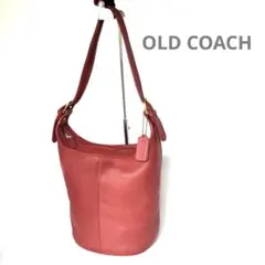 ✨希少色・美品✨オールドコーチ ショルダーバッグ 101-01 レザー レッド