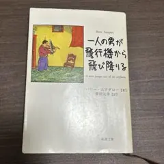 一人の男が飛行機から飛び降りる