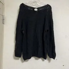 黒 ニット グランジ y2k ダークコア フェアリーグランジ