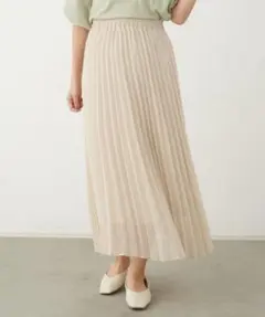 earth music&ecology プリーツスカート アイボリー