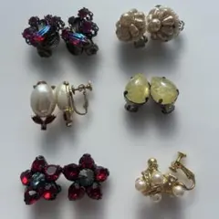 ヴィンテージ風 イヤリング おまとめ 6個セット