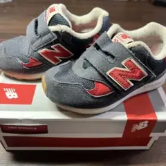 new balance 313 グレー/レッド ベルクロ