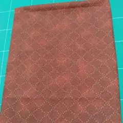 ハンドメイド生地ハギレ暖色赤　約76×105