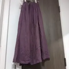 サマンサモスモス　新品未使用　ボイルギャザースカートパープル