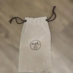 Hermès ベルベット巾着袋 ミニ