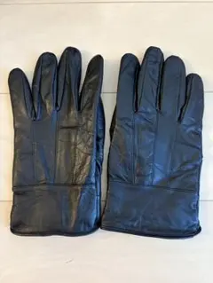 黒のレザー手袋