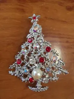 クリスマスツリー パールブローチ 値下げ‼︎