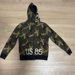 TOMMY 迷彩柄 フルジップパーカー M