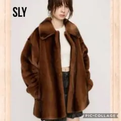 ✨️美品✨️ SLY F/FUR FRONT HOOK スライ ファーコート