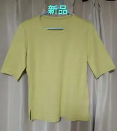日本製 イエロー 半袖TシャツM