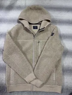 Abercrombie & Fitch フリースジャケット Mサイズ ベージュ