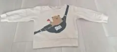 クマのイラスト付き長袖トレーナー　95㎝