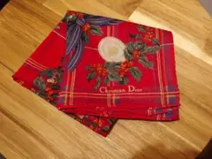 Christian Dior ホリデー柄 ハンカチ