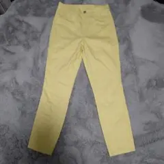 【1052】ユニクロ　イエロー スキニーパンツ