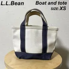 古着 Used LLBean ボートアンドトート ネイビー × ホワイト XS