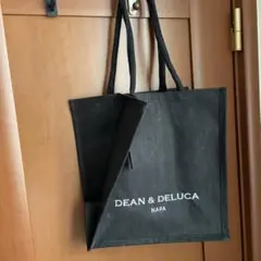 新品♡DEAN & DELUCA ブラック トートバッグ MEDIUM ナパ