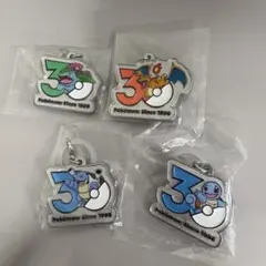 ポケモン 30周年記念メタルチャームマスコットめじるしアクセサリー