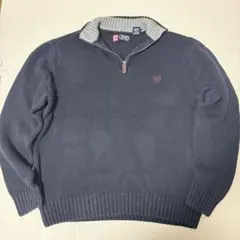 90s CHAPS Ralph Lauren ハーフジップニット ラルフローレン