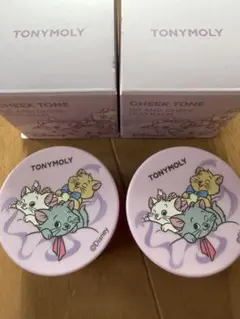 2個　TONYMOLY チークトーンリップアンドチークデュオバーム　マリーコラボのサムネイル