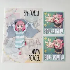 SPY×FAMILY ①クリアファイル、②イラストカード