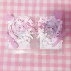 ホイップ トレカケースデコ ピンク 2つセット