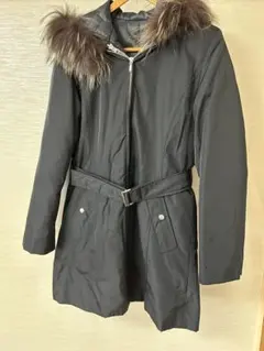 ICB オンワード樫山　黒 ファー付きダウンジャケット