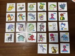 ポケモンデコキャラシール まとめ売り 27枚
