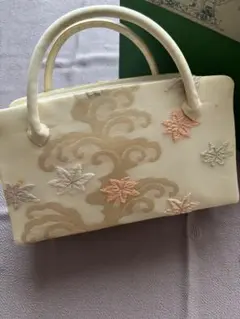 新品未使用★京都井澤屋★道中バッグ★小花ちらし★横長★くろ 道中バッグ横長「小花ちらし」｜和装バッグ 着物用カジュアルバッグ